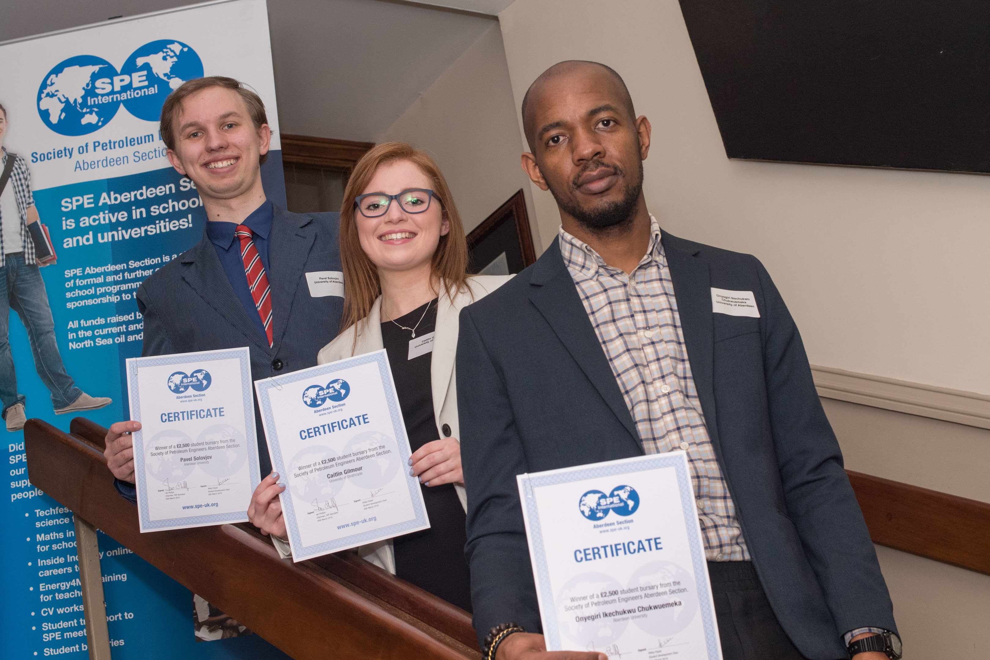 SPE Aberdeen awards £20,000 to oil and gas university students News
