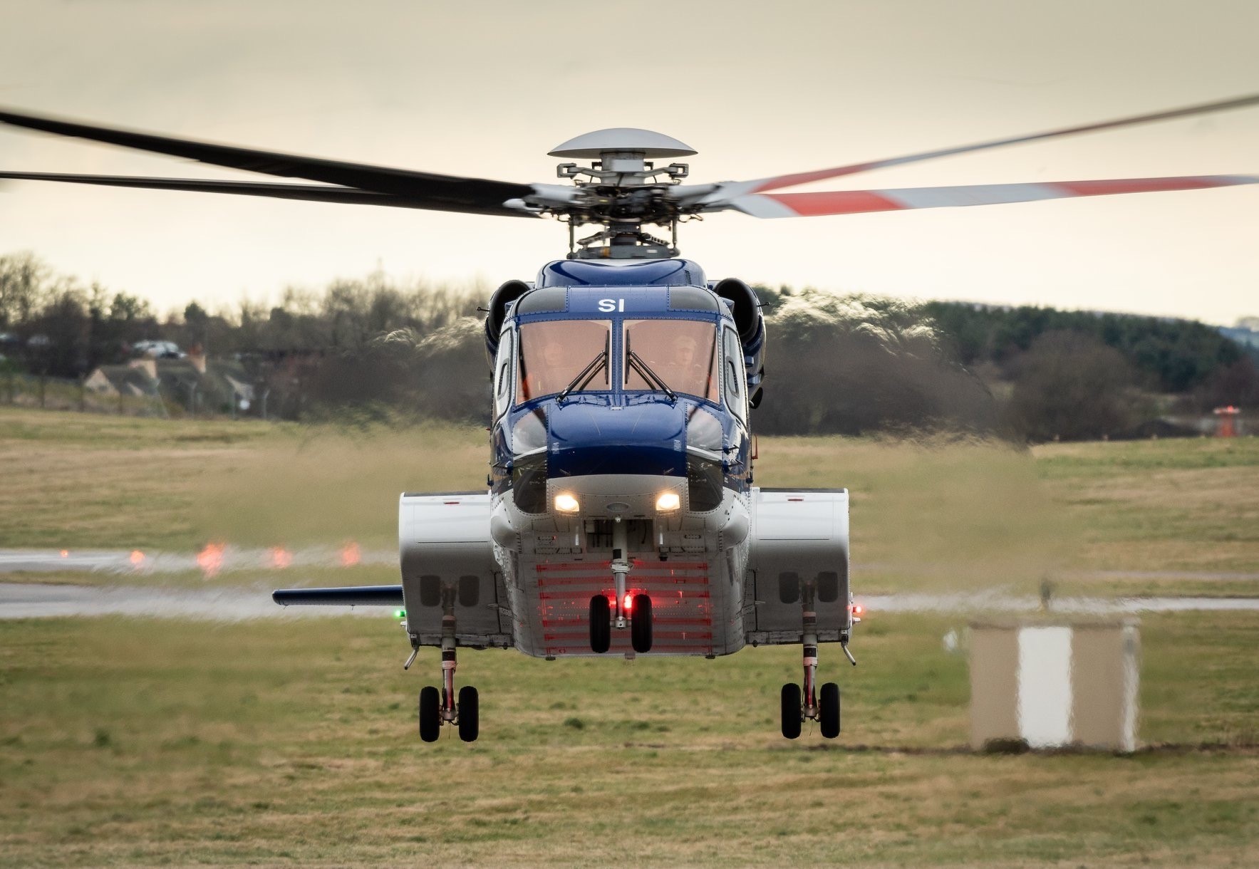 Helicopter forced into emergency landing after being struck by lightning